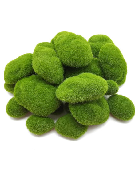30PCS Rocas de Musgo Artificial RONYOUNG Verde Decorativas