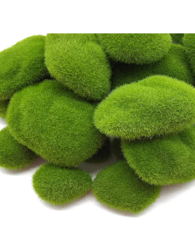 30PCS Rocas de Musgo Artificial RONYOUNG Verde Decorativas