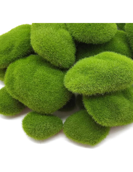 30PCS Rocas de Musgo Artificial RONYOUNG Verde Decorativas