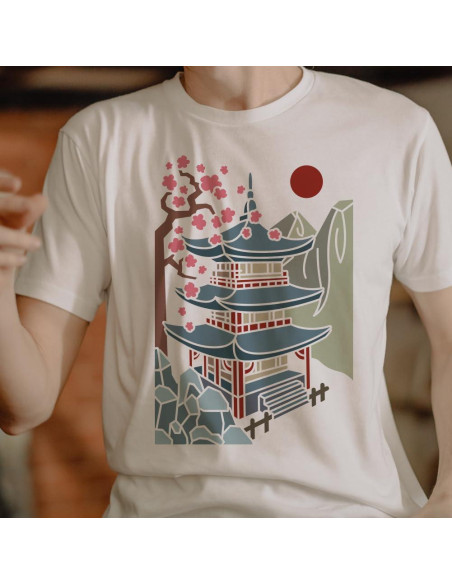 Plantilla de Templo Zen Japonés MAYJOYDIY 2 Pcs 29.7x21 cm