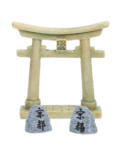 Puerta Torii Miniatura IMIKEYA de Resina para Acuario 7x1.6cm