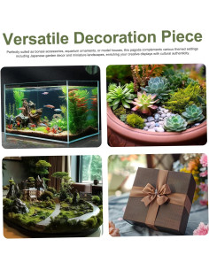 Pabellón Pagoda Miniatura Hbbgdiy 4.9x7.3 cm Jardín Zen 2