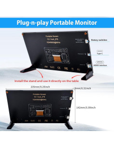 Pantalla LCD GeeekPi 10.1" IPS 1024x600 para Raspberry Pi 2