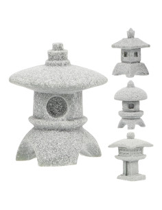 Estatuas Mini Pagoda Milisten 4pcs Decoración Jardín Zen