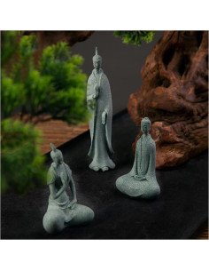 Conjunto de 3 Estatuas de Buda Zen - Decoración Tranquila 2