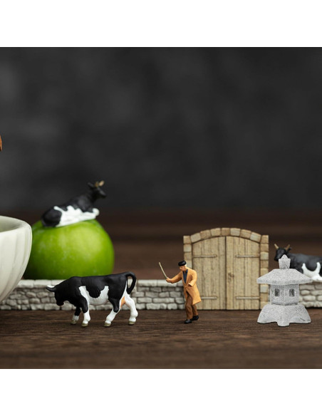 Estatuas Mini Pagoda Milisten 4pcs Decoración Jardín Zen