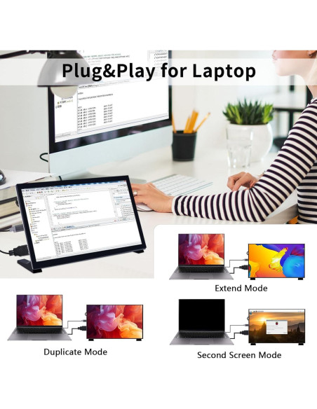 Pantalla LCD GeeekPi 10.1" IPS 1024x600 para Raspberry Pi