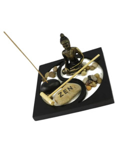 Jardín Zen Mini Vanzack con Estatua de Buda 15x15 cm