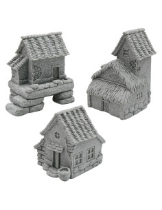 3PCS Adornos de Micro Paisaje Saihisday para Jardín Zen