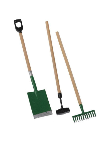 Juego de Herramientas de Jardín Miniatura SUPVOX 3 Piezas