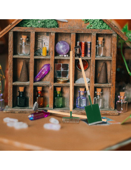 Juego de Herramientas de Jardín Miniatura SUPVOX 3 Piezas