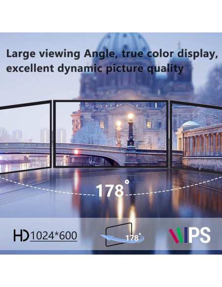 Pantalla LCD GeeekPi 10.1" IPS 1024x600 para Raspberry Pi