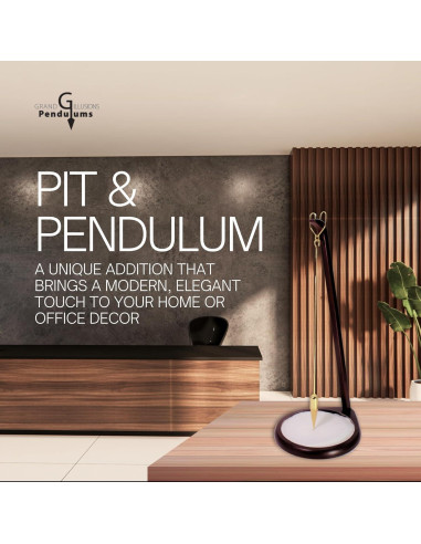 Péndulo de Arena Grande 58.42 cm Cereza - Jardín Zen Decorativo