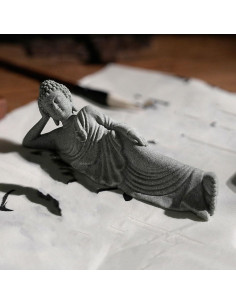 Estatua de Buda Durmiente PRETYZOOM 9x3 cm Decoración Zen 2