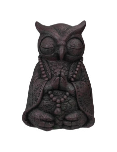 Estatua de Búho Meditador Northlight 43.2 cm Polystone