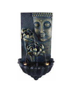 Fuente de Agua Zen Buda Loto Warm Garden 82 cm Exterior