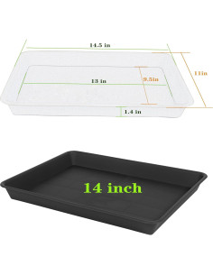 Bandeja de Cultivo VUWEZ 35.56x27.94cm para Plantas 2