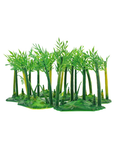 6 Piezas Árbol de Bambú Artificial Bonsái Realista SHINEOFI