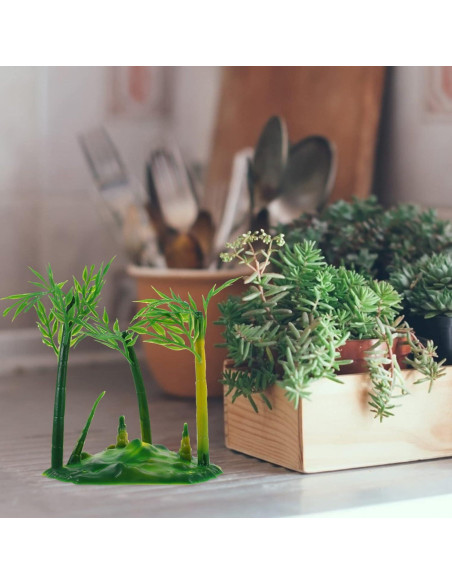 6 Piezas Árbol de Bambú Artificial Bonsái Realista SHINEOFI