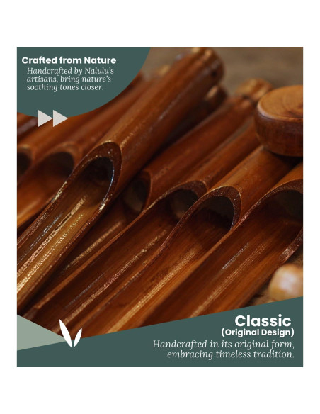 Campana de Viento Mediana Nalulu de Bambú Clásica 106.68 cm