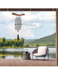 Campana de Viento Woodstock Chimes 86 cm Plata Resistente 2