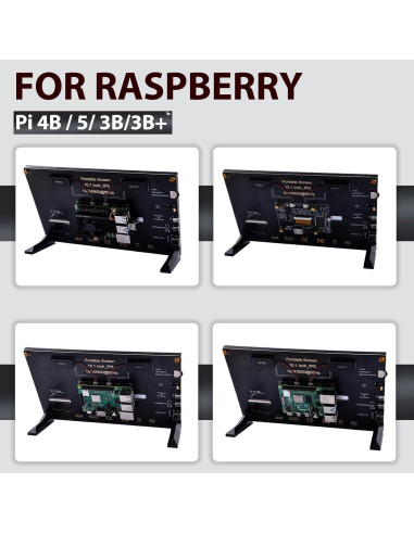 Pantalla Táctil Capacitiva GeeekPi 10.1" HDMI 1024x600