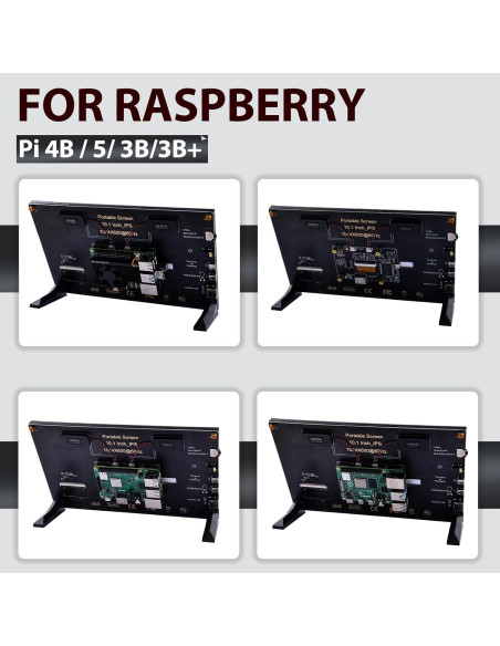 Pantalla Táctil Capacitiva GeeekPi 10.1" HDMI 1024x600