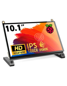Monitor Táctil 10.1" ROADOM FHD 1024x600 HDMI Raspberry Pi
