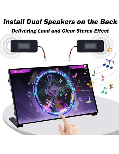 Pantalla Táctil Capacitiva GeeekPi 10.1" HDMI 1024x600