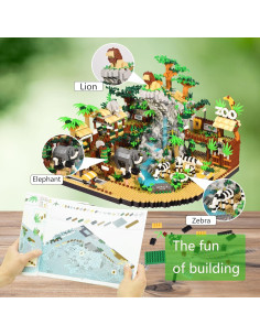 Bloques de Construcción Micro KLMEi Zoo 4800 Piezas 2