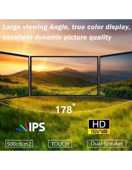 Pantalla Táctil Capacitiva GeeekPi 10.1" HDMI 1024x600