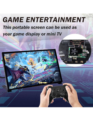 Pantalla Táctil Capacitiva GeeekPi 10.1" HDMI 1024x600