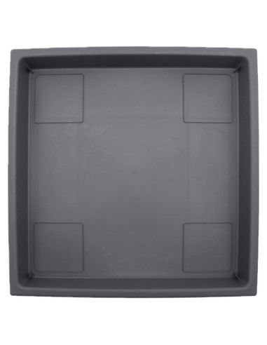 Platillo Cuadrado para Maceta The HC Companies 35.56 cm Gris