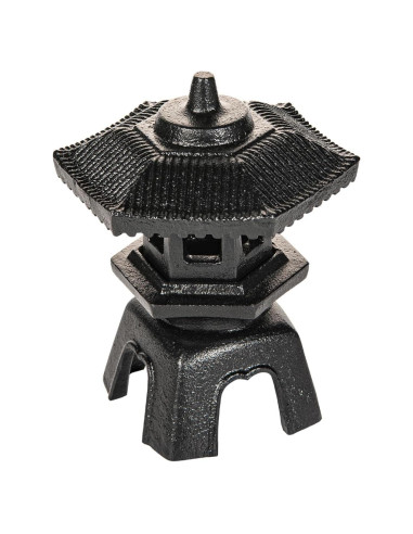 Lámpara de Vela de Hierro Fundido Sungmor - Pagoda Zen 20cm