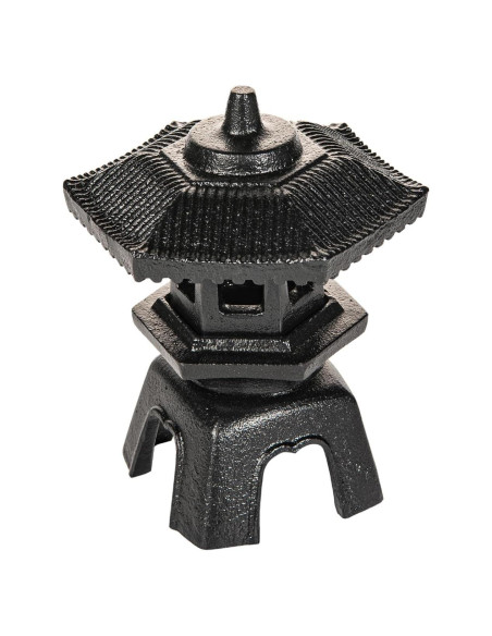 Lámpara de Vela de Hierro Fundido Sungmor - Pagoda Zen 20cm