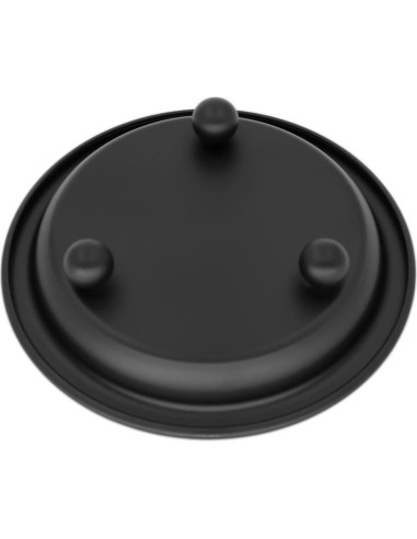 Juego de 2 Platos de Vela Thindolex Negro Mate 10.7cm