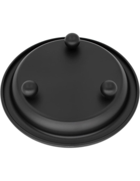 Juego de 2 Platos de Vela Thindolex Negro Mate 10.7cm