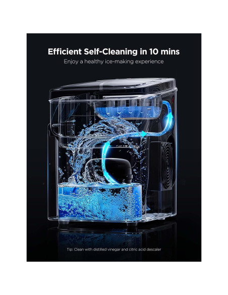 Máquina de Hielo GoveeLife Inteligente 9 Cubos 11,79 kg Plata