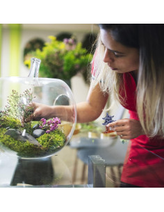 Estatuas Miniatura Pagoda DOITOOL 5 Piezas Cerámica Jardín 2