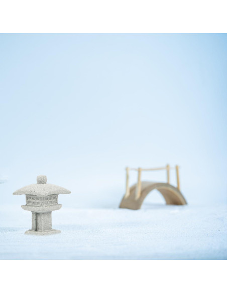 4 Estatuas Miniatura de Pagoda Outanaya para Jardín Zen