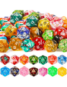 Juego de Dados Poliedricos Skylety 200 Piezas Multicolor 2