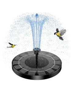 Bomba de Fuente Solar AISITIN 2.5W para Jardín y Estanques