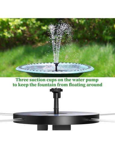 Bomba de Fuente Solar AISITIN 2.5W para Baño de Aves