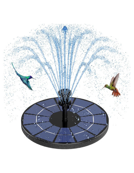 Bomba de Fuente Solar AISITIN 3.5W con Batería 1500mAh