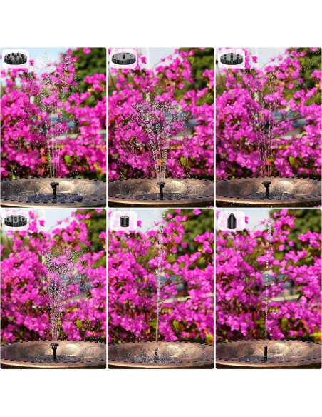 Bomba de Fuente Solar AISITIN 3.5W con Batería 1500mAh