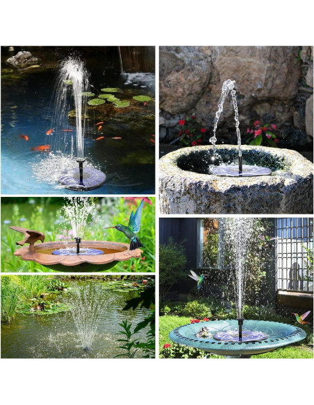 Bomba de Fuente Solar AISITIN 3.5W con Batería 1500mAh