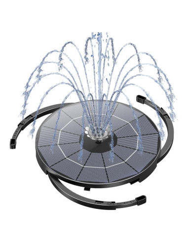 Bomba de Fuente Solar AISITIN 3.5W con Cable de 3m y Boquillas