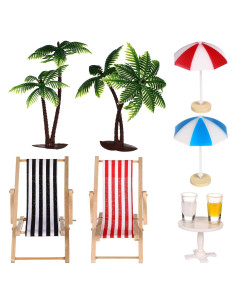 Conjunto Miniatura Jardín Playa Abaodam 12.99x12.99cm