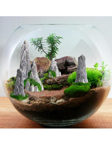 8 Piezas Decoraciones de Rocas Miniatura DOITOOL para Jardín