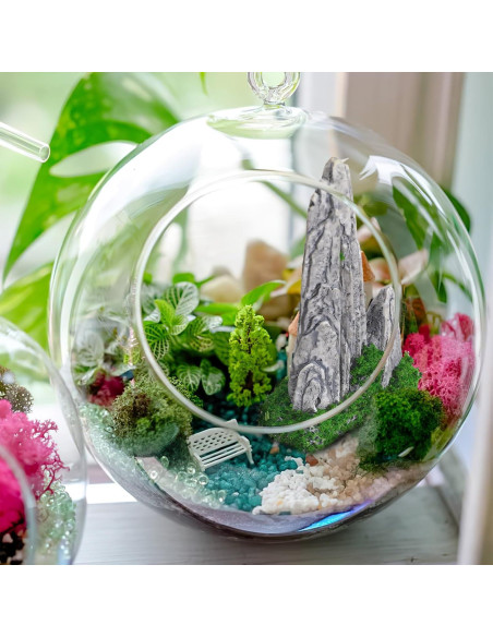 8 Piezas Decoraciones de Rocas Miniatura DOITOOL para Jardín